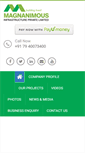 Mobile Screenshot of magnanimousinfra.com